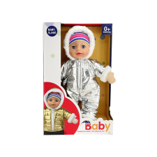  Beszélő baba kabátban, 30 cm baba