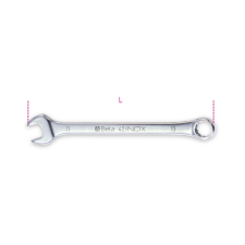 Beta 000420312 42INOX 12 Csillag-villáskulcs nemesacél villáskulcs