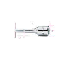 Beta 009100505 910ME 5 3/8”-os imbusz-Dugókulcs, krómozott dugókulcs