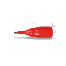 Beta 009100608 BETA 910MQ/PE8 3/8" IMBUSZ DUGÓKULCS, SZIGETELT 8 MM dugókulcs