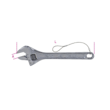 Beta 111E-HS 450 Állítható villáskulcs skálával, krómozott, H- SAFE villáskulcs