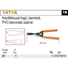 Beta 1471A Kézifékhuzal fogó, barnított, PVC-bevonatú szárral fogó