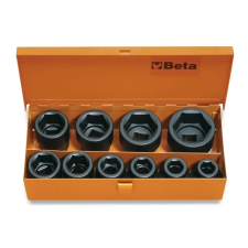 Beta 728/C10 10 db 3/4"-os gépi Dugókulcs, fémdobozban (007280910) dugókulcs