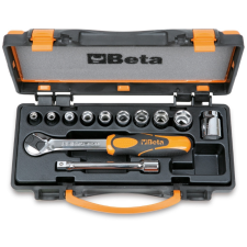 Beta 910A/C10 10 Dugókulcs és 2 tartozék fémdobozban (009100909) dugókulcs
