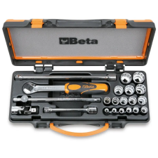 Beta 910B/C16 16 Dugókulcs és 5 tartozék fémdobozban (009100937) dugókulcs
