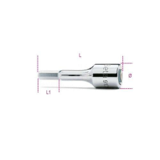 Beta 910ME 12 3/8”-os imbusz-dugókulcs, krómozott dugókulcs