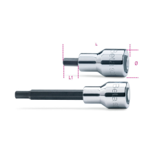 Beta 920PE 9 1/2"-os imbusz-Dugókulcs, krómozott, barnított hegy (009200425) dugókulcs