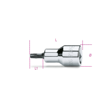 Beta 920TX 25 1/2&quot;-osTorx® imbusz-Dugókulcs, krómozott, barnított hegy (009200521) dugókulcs