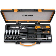 Beta 920TX/C17 6 csavarhúzóbetét, 6 dugókulcs Torx®-csavarokhoz és 4 tartozék fémdobozban dugókulcs