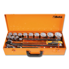 Beta 928B/C12 12 tizenkétlapú Dugókulcs és 4 tartozék, fémdobozban dugókulcs