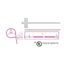 Beta BMBT22025 Keresztben feliratozható kábelkötegelő szalag, 25x8mm, natúr barkácsolás, csiszolás, rögzítés