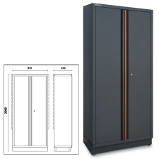 Beta C45PRO AS2 Kétajtós lemez szerszámszekrény C45PRO műhelyberendezés összeállításhoz, konzolos (045000481) barkácsolás, csiszolás, rögzítés