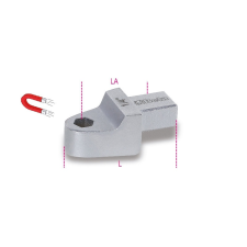 Beta P ¼ Betéttartó tartozék nyomatékkulcshoz szögletes csatlakozóval villáskulcs