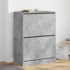  Betonszürke cipőszekrény 2 kihajtható fiókkal 80 x 42 x 108 cm bútor