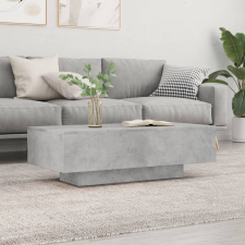 betonszürke szerelt fa dohányzóasztal 100x49,5x31 cm bútor