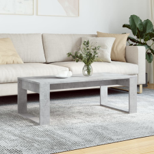  betonszürke szerelt fa dohányzóasztal 102x50x35 cm bútor