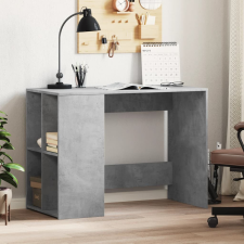 betonszürke szerelt fa íróasztal 102x50x75 cm íróasztal