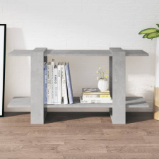 betonszürke szerelt fa könyvszekrény 100 x 30 x 51 cm bútor