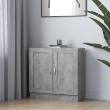  betonszürke szerelt fa könyvszekrény 82,5 x 30,5 x 80 cm bútor