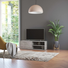 betonszürke szerelt fa TV-szekrény 120 x 34 x 37 cm bútor