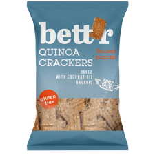 Bettr Bettr bio vegán gluténmentes quinoa kréker füstölt paprika 100 g csokoládé és édesség