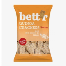 Bettr bio vegán gluténmentes quinoa kréker szezámmag 100 g előétel és snack