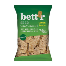 Bettr bio vegán teljes kiőrlésű magvas kréker zöldfűszerekkel 150 g előétel és snack