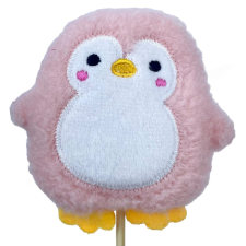  Betűzős plüss pingvin, rózsaszín, 9x9 cm ajándéktárgy