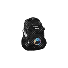 BeUniq Minnie Mouse hátizsák, iskolatáska - 3 rekeszes - Black Hologram (DM22UU-2708) iskolatáska