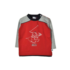 Beverly Hills Polo Club BH piros, hosszú ujjú kisfiú póló – 6 hó gyerek póló