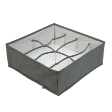 bewello 8rekeszes szürke szöveg tárolódoboz 32x32x12cm BW2078 bútor
