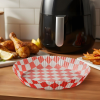 bewello Air fryer sütőpapír - olaj nélküli sütőhöz - kockás, kör - 23 cm - 50 db / csomag GLO-BW1032B