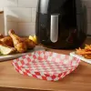 bewello Air fryer sütőpapír (olaj nélküli sütőhöz, kockás, négyzet, 20 cm - 50 db / csomag)