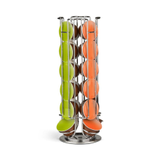 bewello Fém kávékapszula tartó - 24 db Dolce Gusto kapszulához - króm kávéfőző kellék