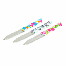 Bewello Konyhai kés készlet - 16 cm - virág mintás - 3 db / csomag 56317 kés és bárd