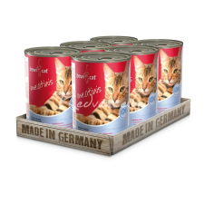 Bewital BEWI-CAT Meatinis Lazacos 6x400g Macska Konzerv macskaeledel
