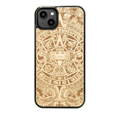 Bewood Aztec Calendar Aniegre tok iPhone 15 Plus - barna tok és táska