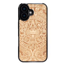 Bewood Aztec Calendar Aniegre tok iPhone 16 - barna tok és táska