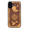 Bewood Compass Merbau tok iPhone 16 Plus - barna