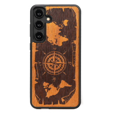 Bewood Compass Merbau tok Samsung Galaxy S24 Plus - barna tok és táska