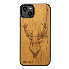 Bewood Deer Imbuia tok iPhone 15 Plus - barna tok és táska