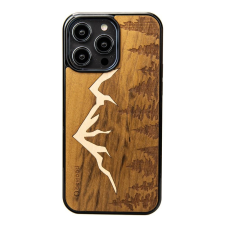 Bewood Fából készült tok iPhone 15 Pro Max-hoz Bewood Mountains Imbuia tok és táska