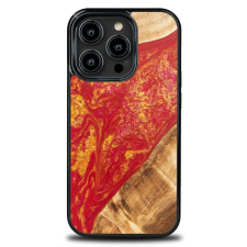 Bewood Neons Paris tok iPhone 15 Pro - barna-piros tok és táska