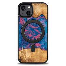 Bewood Neons Vegas MagSafe-kompatibilis tok iPhone 15 - barna-kék tok és táska
