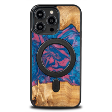 Bewood Neons Vegas MagSafe-kompatibilis tok iPhone 15 Pro Max - barna-kék tok és táska