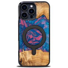 Bewood Neons Vegas MagSafe-kompatibilis tok iPhone 16 Pro Max - barna-kék tok és táska