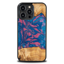 Bewood Neons Vegas tok iPhone 15 Pro Max - barna-kék tok és táska