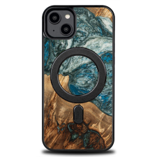 Bewood Planets Earth MagSafe-kompatibilis tok iPhone 15 Plus - barna-kék tok és táska