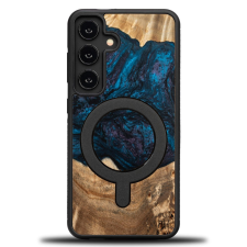 Bewood Planets Neptune MagSafe-kompatibilis tok Samsung Galaxy A55 5G - barna-kék tok és táska