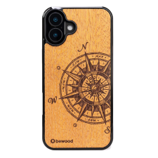 Bewood Traveler Merbau tok iPhone 16 Plus - barna tok és táska